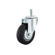 Колесо поворотное SCt 42 100 мм резина с болтом (F)