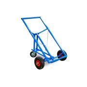 Тележка для металлических бочек КБ-2 (250 пневмо+160 поворотное)
