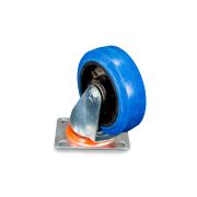 Колесо поворотное из эластичной резины MW150 150 мм